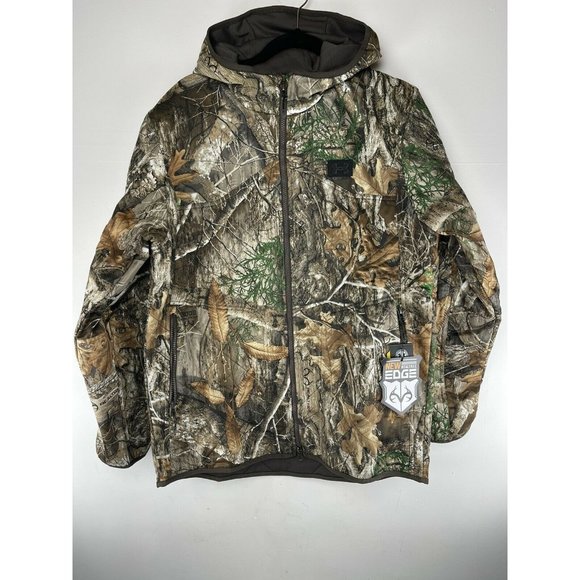 Under Armour Camo Jacket Large Mens Brow Tine New Realtree Edge Mid Season Kit